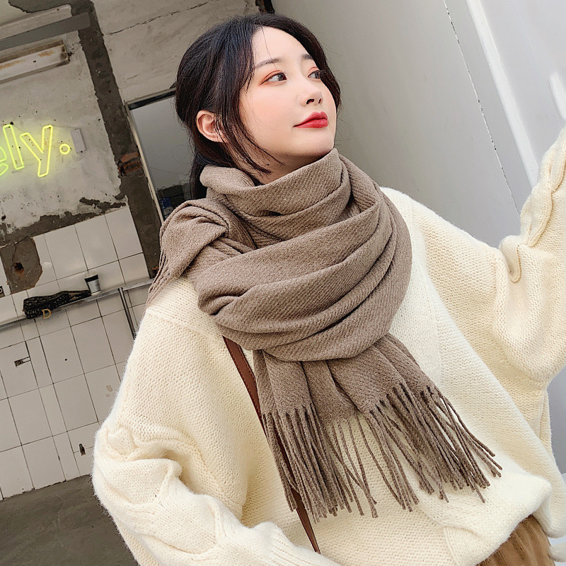 Cashmere Scarf Wrap - VISROVER Yeni 20 Renk Kadın Kışlık