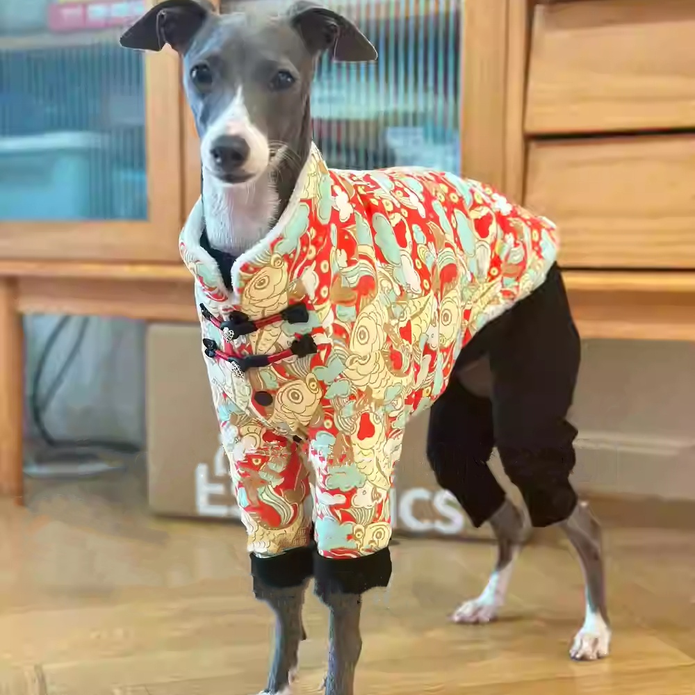 Winter Clothing For Dogs - Çin Düğüm Toka Polar Ceket İtalya
