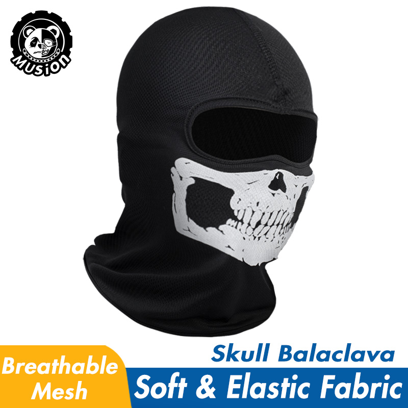 Wool Balaclava Knit - Musion Siyah Hayaletler Balaclava Tam Yüz