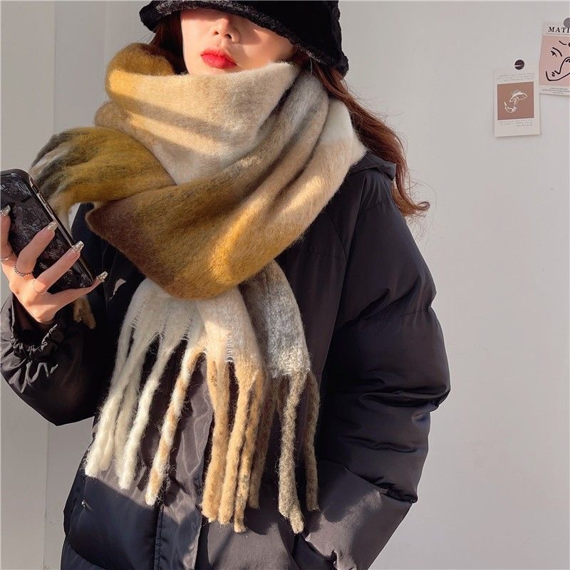 2025New Kış Kalın Sıcak Eşarp  - Cashmere Scarf Wrap incelemesi ve fiyatı