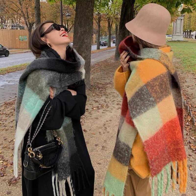 YENI Lüks Kış Kalın Sıcak Eşar - Cashmere Scarf Wrap incelemesi ve fiyatı