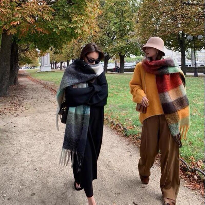 YENI Lüks Kış Kalın Sıcak Eşar - Cashmere Scarf Wrap incelemesi ve fiyatı