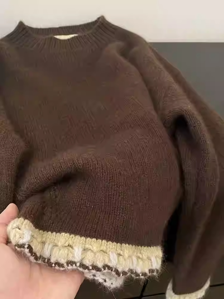 Kadın Kahverengi Patchwork Kaz - Winter Clothing Factory Outlet incelemesi ve fiyatı