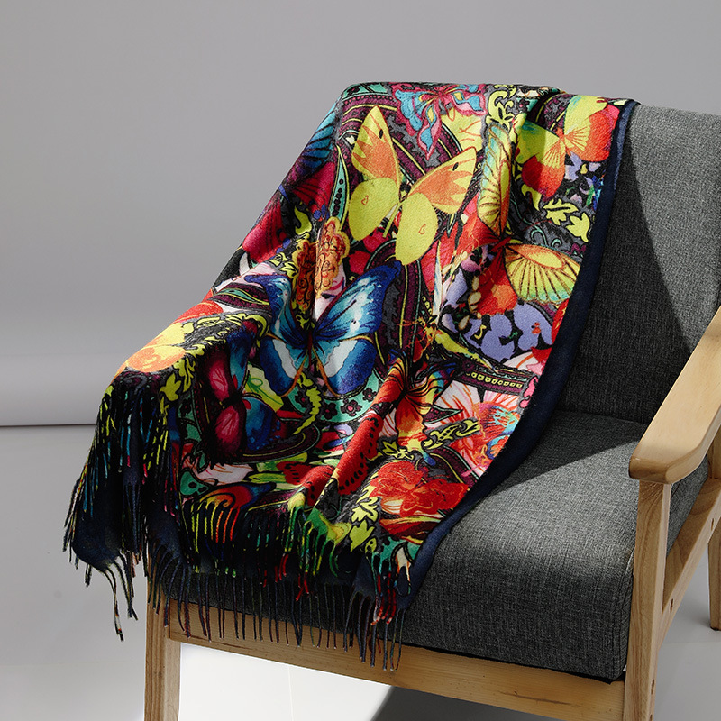 Lüks Marka Yağlıboya Kaşmir Eş - Cashmere Scarf Wrap incelemesi ve fiyatı