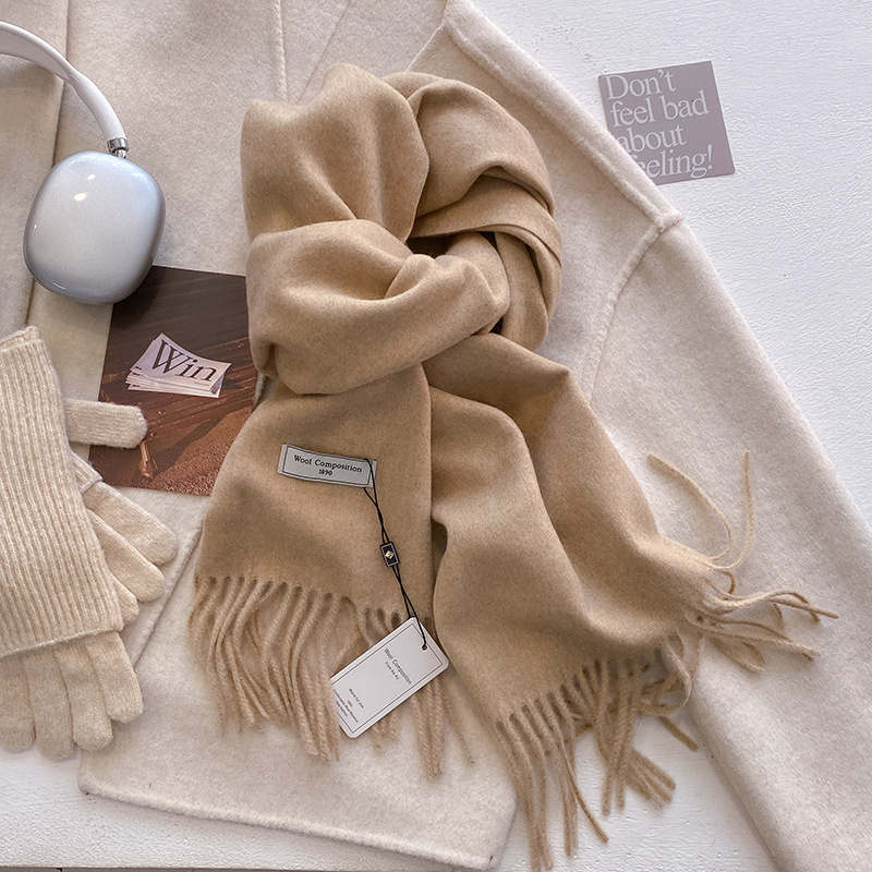 2024 kış yün eşarp kadınlar iç - Cashmere Scarf Wrap incelemesi ve fiyatı